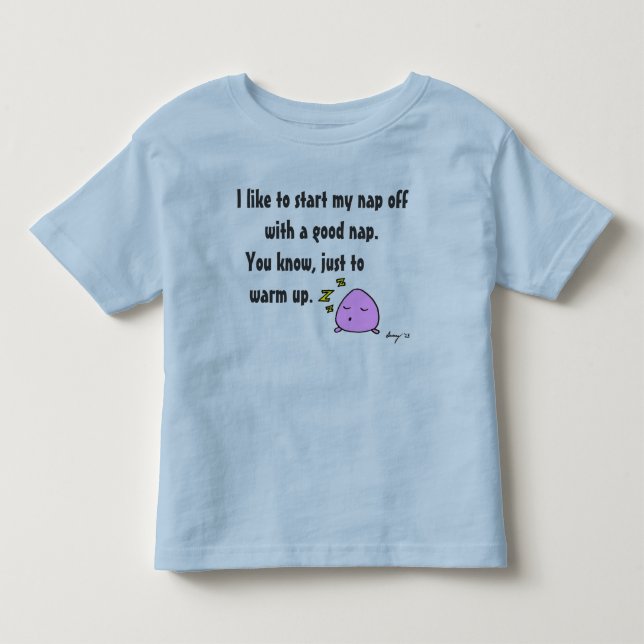 Infantil 'Comece Meu Cochilo Com Um Bom Cochilo' Camiseta I (Frente)