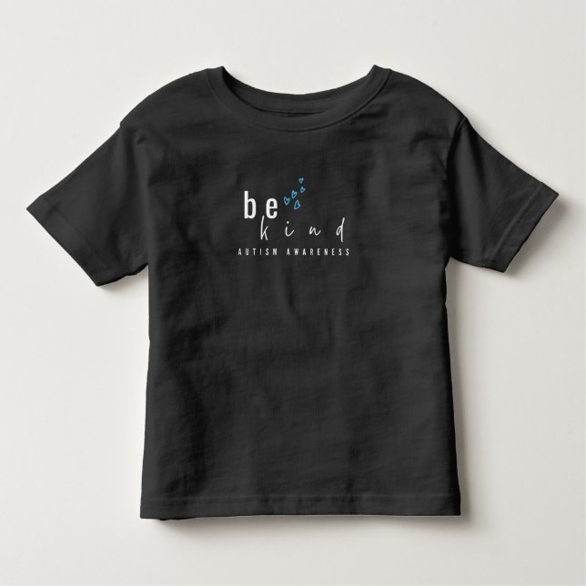 Infantil consciência autista. seja gentil. Camiseta para Cr (Frente)