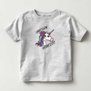 Infantil Desenho de Princesa Unicórnio - Camiseta de Jersey