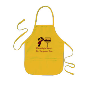 Infantil Desmistificação e logotipo no avental