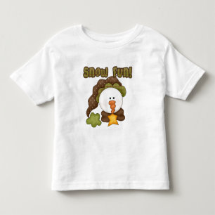 Infantil Diversão de Neve Um Camiseta e presentes