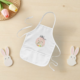 Infantil Dois Coelhinhos da Páscoa Avental Personalizado pa