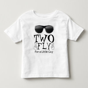 Infantil Duas voas para uma pequena Cara de camiseta