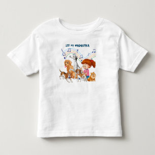 Infantil É minha camiseta orquestra para crianças