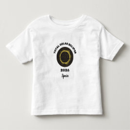 Infantil Eclipse Solar Total 2026 Totalidade Camiseta Infan