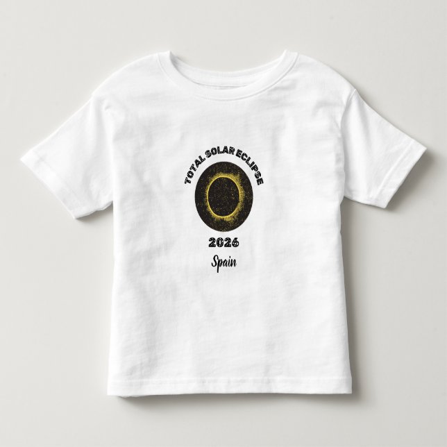 Infantil Eclipse Solar Total 2026 Totalidade Camiseta Infan (Frente)