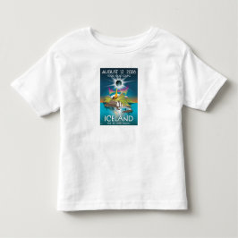 Infantil eclipse total de 2026 na Islândia - camiseta