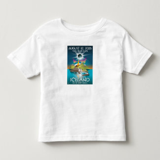 Infantil eclipse total de 2026 na Islândia - camiseta