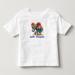 Infantil Elefantes têm camiseta Wrinkles