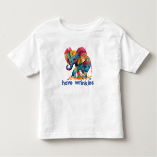 Infantil Elefantes têm camiseta Wrinkles