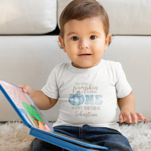 Infantil Esta Camiseta de Pequeno Abóbora de 1º Aniversário