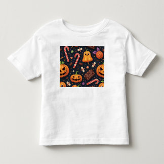 Infantil Esta é uma camiseta fofa do Halloween.
