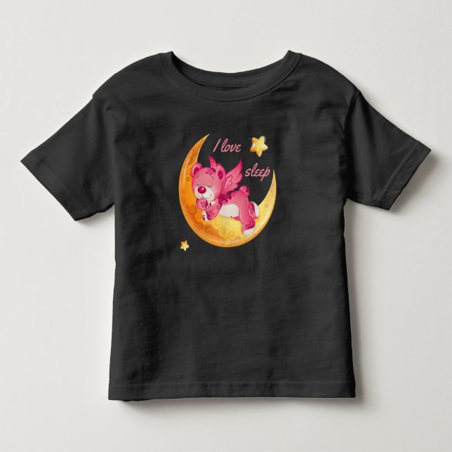 Infantil Eu adoro camiseta para dormir (Frente)