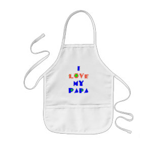 Infantil Eu amo meu avental da PAPÁ