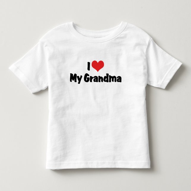 Infantil Eu Amo Minha Camiseta da Vovó (Frente)