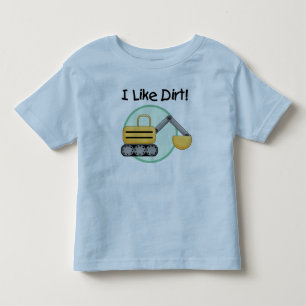 Infantil Eu gosto do camiseta e dos presentes da sujeira