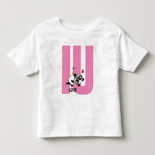 Infantil Eu te amo com uma camiseta de rosto irritada