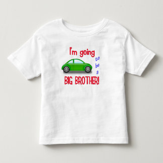Infantil Eu vou ser uma camiseta de carro de irmão maior
