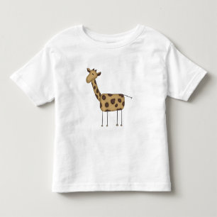 Infantil Figura camiseta e presentes da vara do girafa