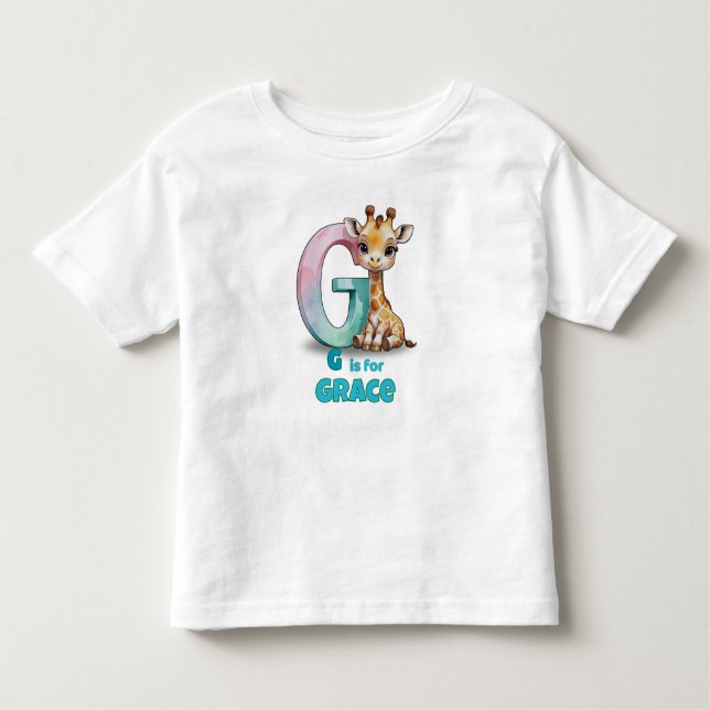 Infantil G é de Graça – Camiseta Personalizada para Criança (Frente)