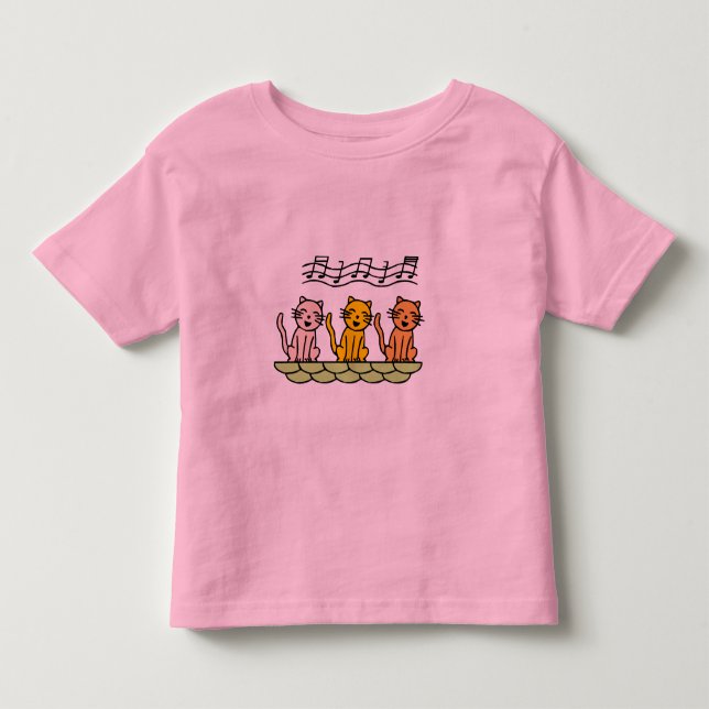Infantil Gatos do canto camiseta e presentes (Frente)