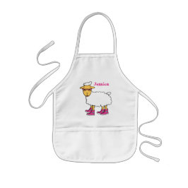 Infantil Ginny, avental de ovelha