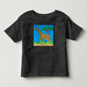 Infantil Girafa (vívida) - Camiseta para Criança
