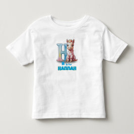 Infantil H é para Hannah – Camiseta Personalizada para Cria