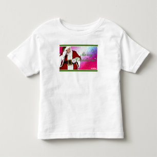 Infantil HAMbWG Camiseta Branca - Papai Noel