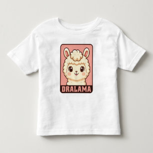 Infantil Ilustração de lhama fofa em camiseta