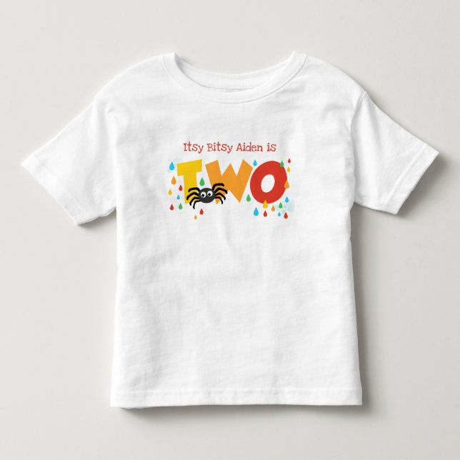Infantil Itsy Bitsy Spider Segunda Camiseta Personalizada d (Frente)