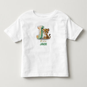 Infantil J é para Jack - Camiseta Personalizada para Crianç