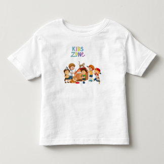 Infantil Kids Zone , adorável camiseta de impressão para cr