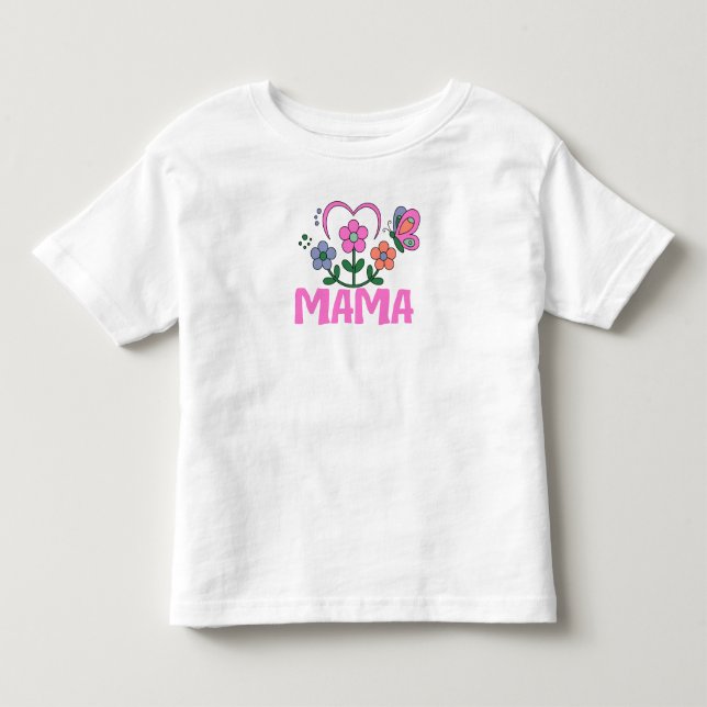 Infantil Mama, Camiseta de Presente do Dia das Mães. (Frente)