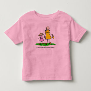 Infantil Mamãe e eu - Camiseta loira loura-mãe e filha