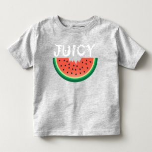 Infantil Melancia Suculenta - Camiseta de Jersey Fina para 