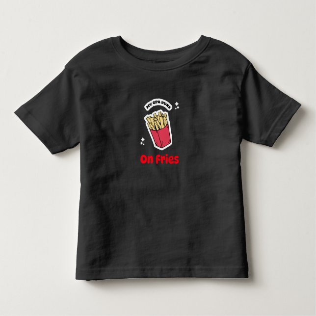 Infantil Meu GPA funciona na camiseta de almoço do Fries-Sc (Frente)