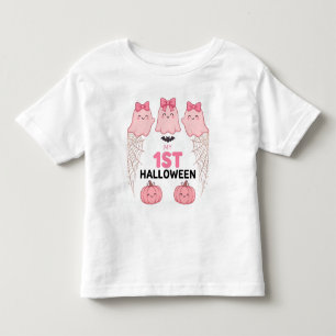 Infantil Minha 1ª Camiseta de Bebê de Halloween - Fantasmas