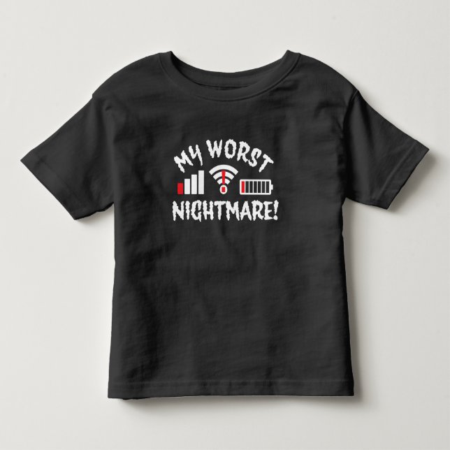 Infantil Minha Camiseta do Pesadelo (Frente)