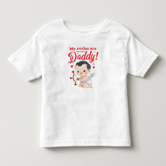 Infantil Minha Sorriso É Só Para Papai Baby Camiseta do Dia