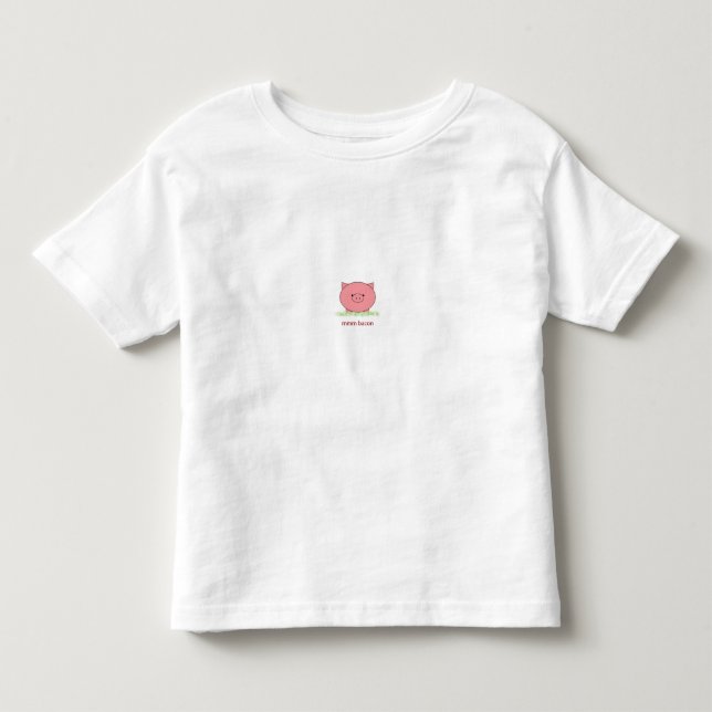 Infantil Mmm camiseta do bacon (Frente)