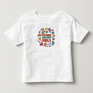 Infantil Nada Pode Parar as Meninas – Camiseta de Menina Pe