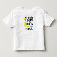 NaNa me ama à lua e à camiseta traseira