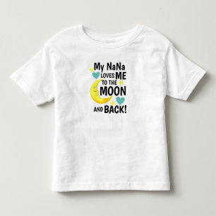 Infantil NaNa me ama à lua e à camiseta traseira