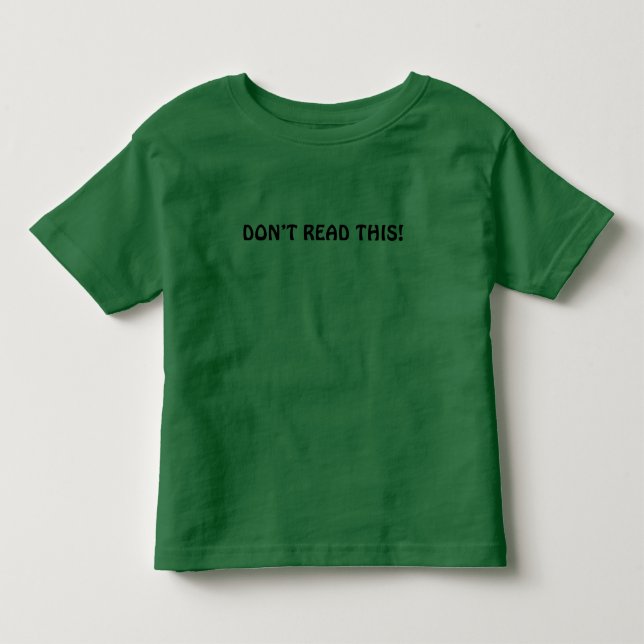 Infantil NÃO LEIA ISSO! Camiseta (Frente)