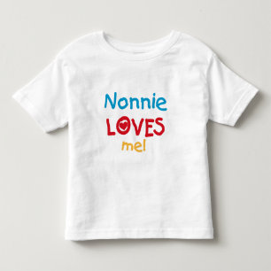 Infantil Nonnie ama-me camiseta e presentes