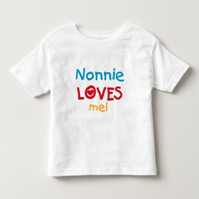 Infantil Nonnie ama-me camiseta e presentes (Frente)