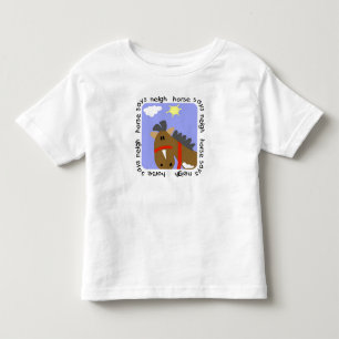 Infantil O cavalo diz o camiseta e os presentes do Neigh
