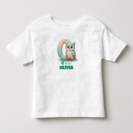 Infantil O é para Olívia - Camiseta Personalizada para Cria