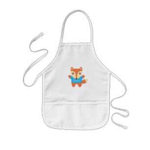 Infantil O Fox pequeno bonito caçoa o avental conhecido